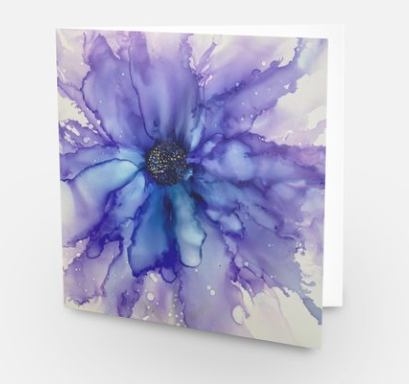 Greeting Card - Blueberry Bloom