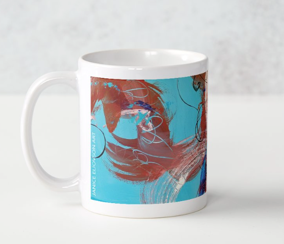 Art Mugs - Oriental Vines Rooster Comb