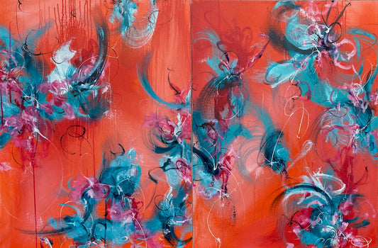 Passion Vines (Diptych)